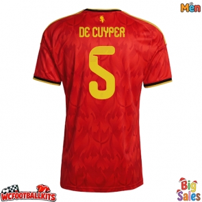 Belgium Maxim De Cuyper #5 Replica Home Stadium Shirt World Cup 2026 Short Sleeve
